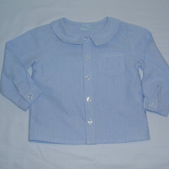 Edgehill Collection Striped Long Sleeve Button Shirt Boys 12m - Picture 1 of 6